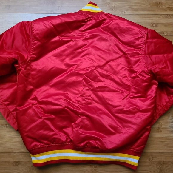 Vintage Mens Starter Houston Rockets Satin Jacket Size Medium- Red - Picture 14 of 15